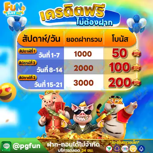 เครดิตฟรีไม่ต้องฝาก